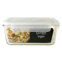 Dutch Rose Glazen Vershoudschaal met deksel 2000 ml